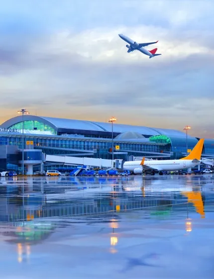 Aircraft hangar doors and entrance automation solutions for aviation facilities