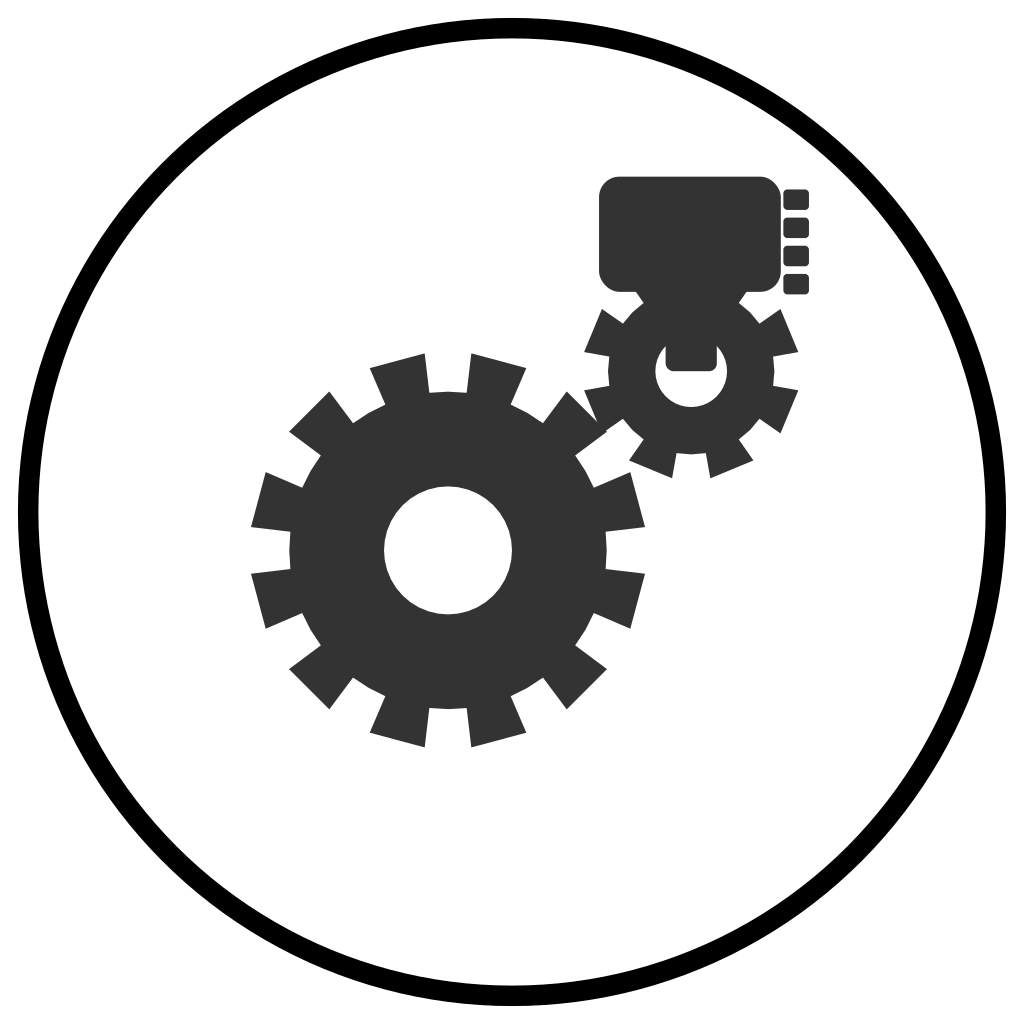 Motorized or Gear-Driven Operation Icon